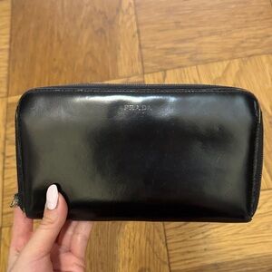 Prada Black Leather Wallet